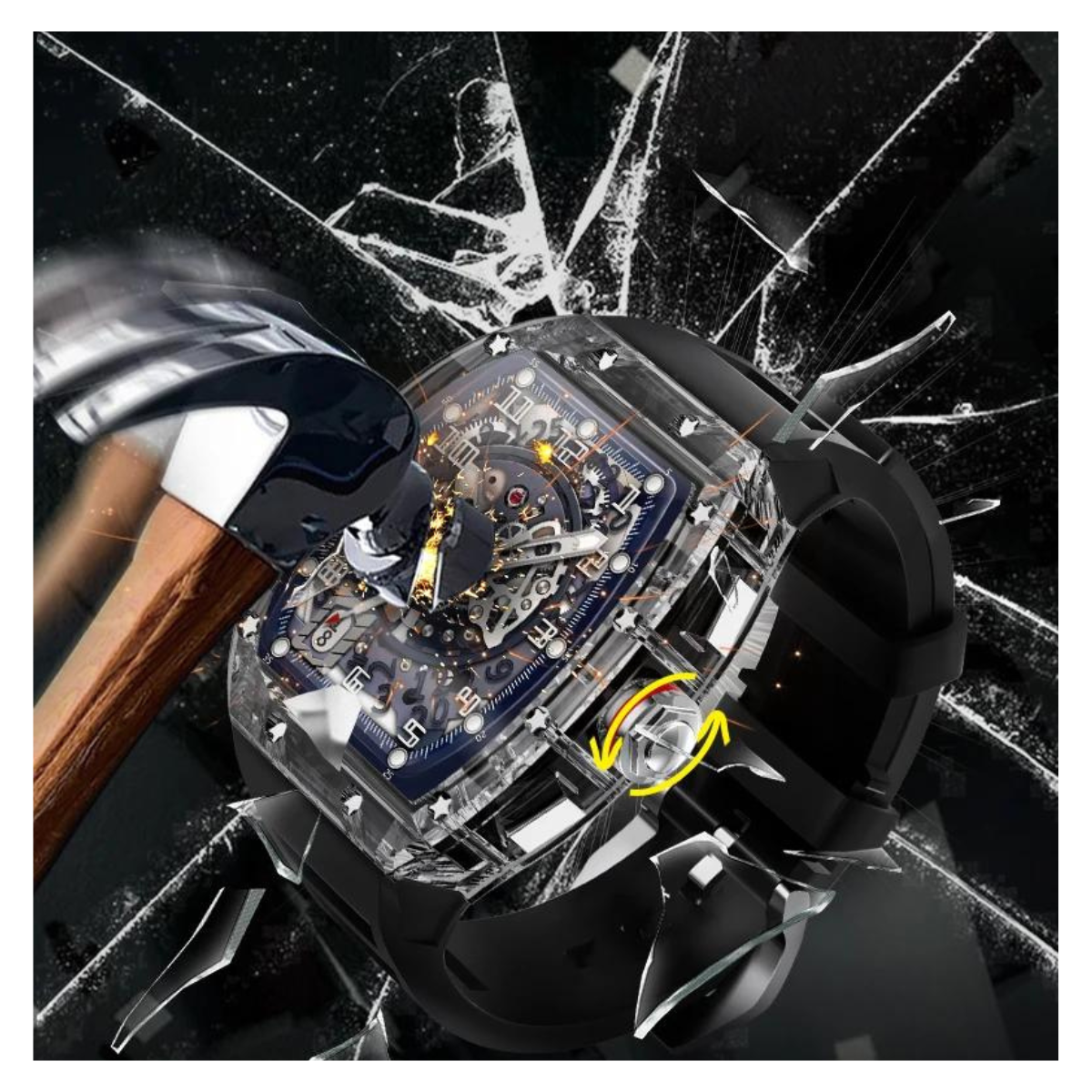 ⌚RELOJ INTELIGENTE WS6 MODELO RICHARD MILLE LLAMADAS BLUETOOTH Y AUDIO ➕ENVIO GRATIS✨