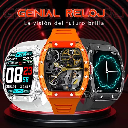 ⌚RELOJ INTELIGENTE WS6 MODELO RICHARD MILLE LLAMADAS BLUETOOTH Y AUDIO ➕ENVIO GRATIS✨